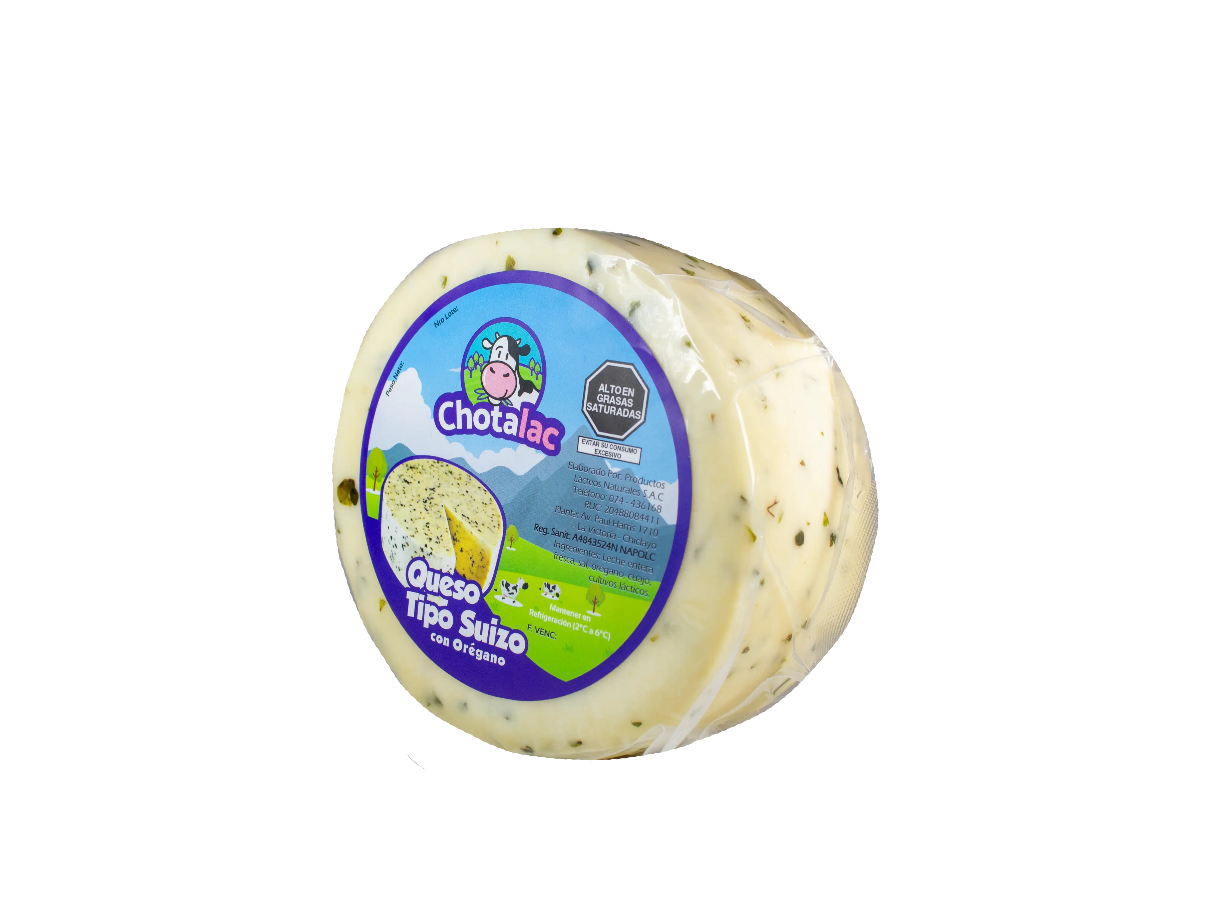 Queso Suizo con Orégano Redondo - Vista 4